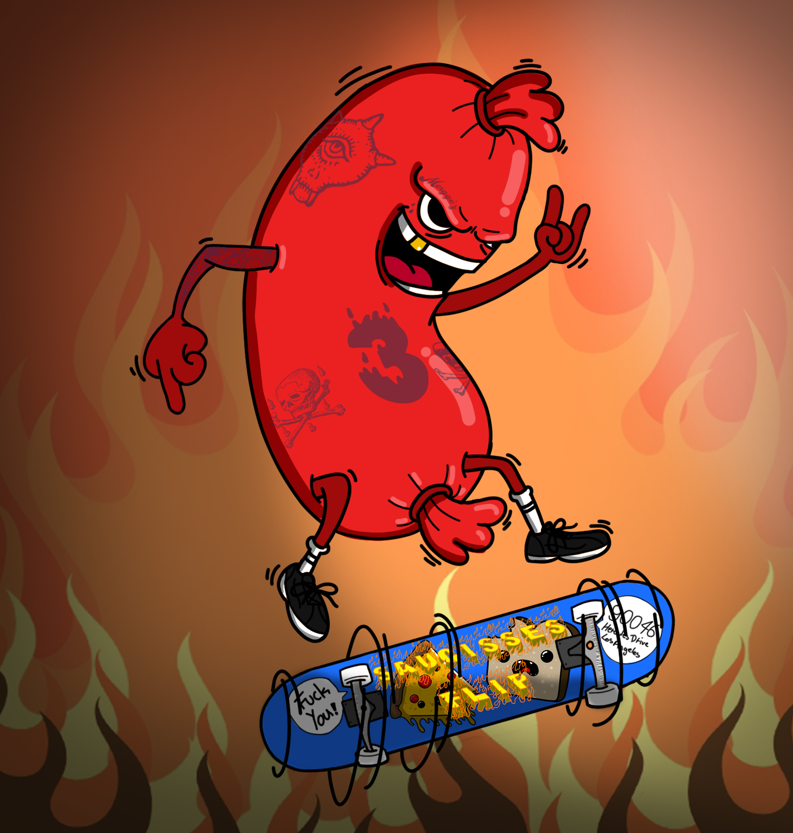 3saucissesflip